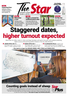 Cover of The Star Malaysia