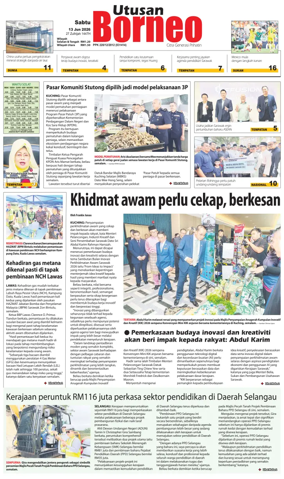 Cover of Utusan Borneo (Sarawak)