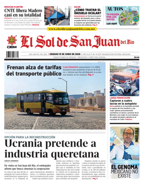 Cover of El Sol de San Juan del Rio