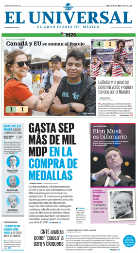 Cover of El Universal