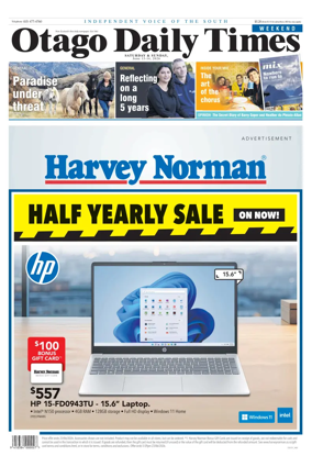 Cover of Otago Daily Times