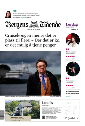 Cover of Bergens Tidende