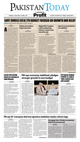 Cover of Pakistan Today (Lahore)