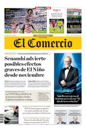 Cover of Diario El Comercio