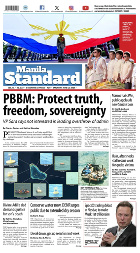 Cover of Manila Standard