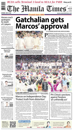 Cover of The Manila Times