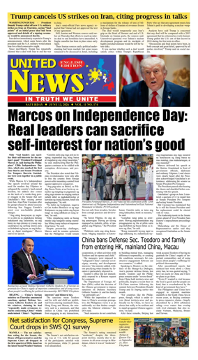 Cover of United News - English Edition