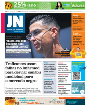 Cover of Jornal de Noticias
