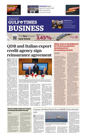 Cover of Gulf Times Business