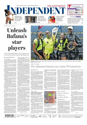 Cover of The Independent on Saturday
