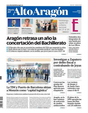 Cover of Diario del Alto Aragon