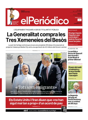 Cover of El Periodico - Catala