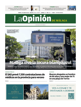 Cover of La Opinion de Malaga