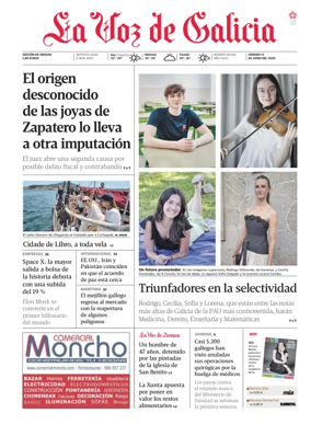 Cover of La Voz de Galicia (Arousa)