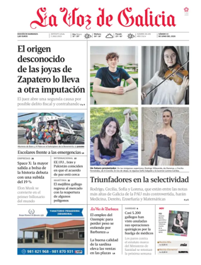 Cover of La Voz de Galicia (Barbanza)