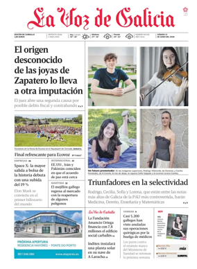 Cover of La Voz de Galicia (Carballo)
