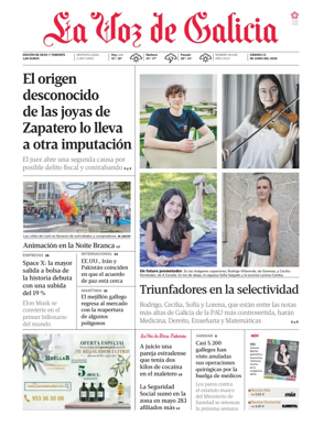 Cover of La Voz de Galicia (Deza)