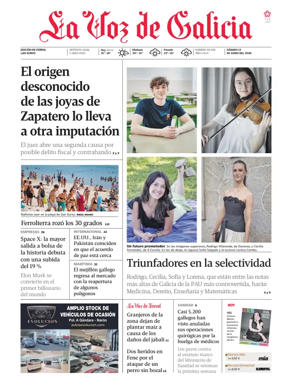 Cover of La Voz de Galicia (Ferrol)