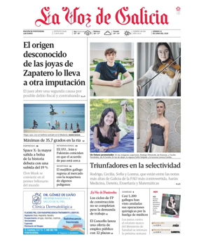 Cover of La Voz de Galicia (Pontevedra)