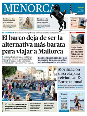 Cover of Menorca Diario Insular