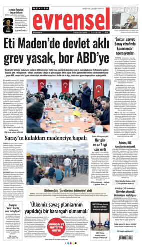 Cover of Evrensel Gazetesi