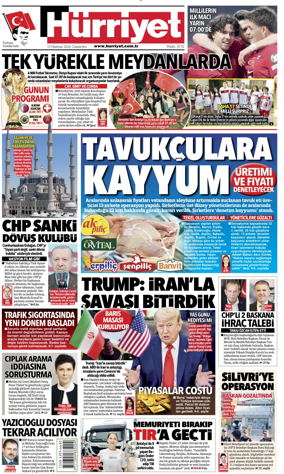 Cover of Hurriyet