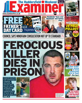 Cover of Huddersfield Daily Examiner