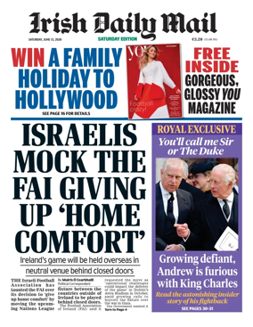 Cover of Irish Daily Mail