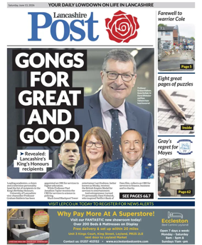 Cover of Lancashire Evening Post