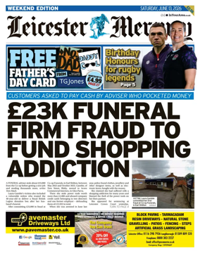 Cover of Leicester Mercury