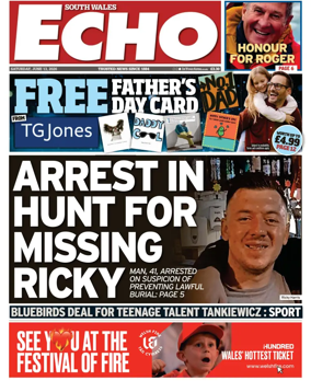 Cover of South Wales Echo