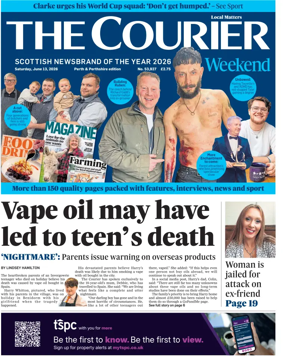 Cover of The Courier & Advertiser (Perth and Perthshire Edition)
