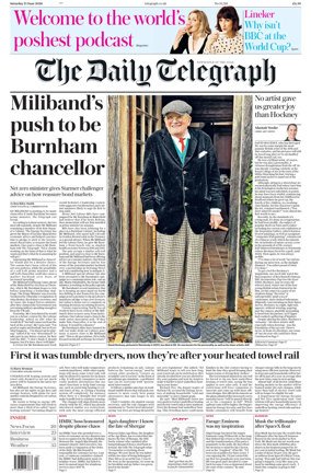 Cover of The Daily Telegraph - Saturday