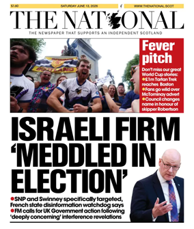 Cover of The National (Scotland)