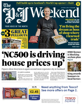 Cover of The Press and Journal (Inverness Highlands and Islands)