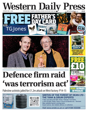 Cover of Western Daily Press (Saturday)