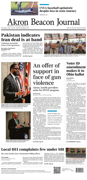 Cover of Akron Beacon Journal