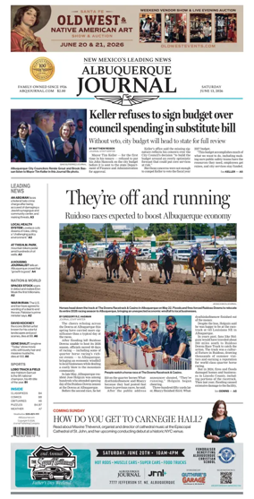 Cover of Albuquerque Journal