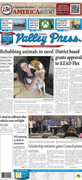 Cover of Antelope Valley Press