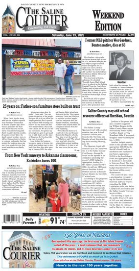 Cover of The Saline Courier Weekend