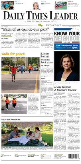 Cover of Daily Times Leader