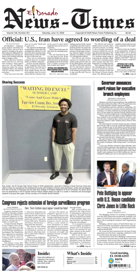 Cover of El Dorado News-Times