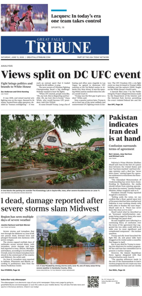 Cover of Great Falls Tribune