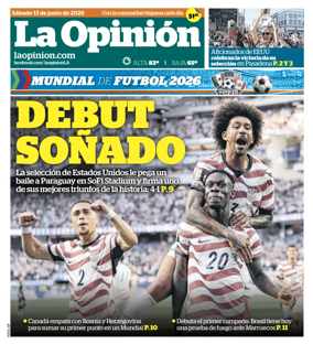 Cover of La Opinion