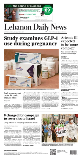 Cover of Lebanon Daily News