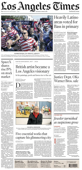 Cover of Los Angeles Times
