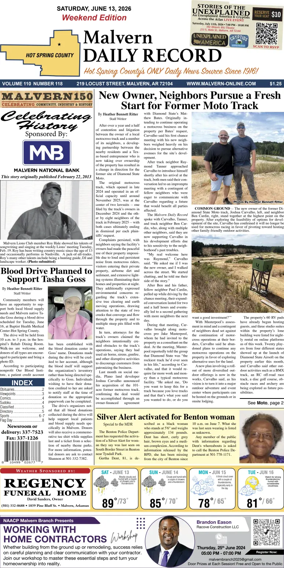 Cover of Malvern Daily Record