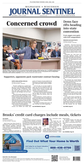 Cover of Milwaukee Journal Sentinel