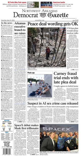 Cover of Northwest Arkansas Democrat-Gazette