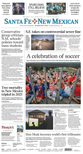 Cover of Santa Fe New Mexican